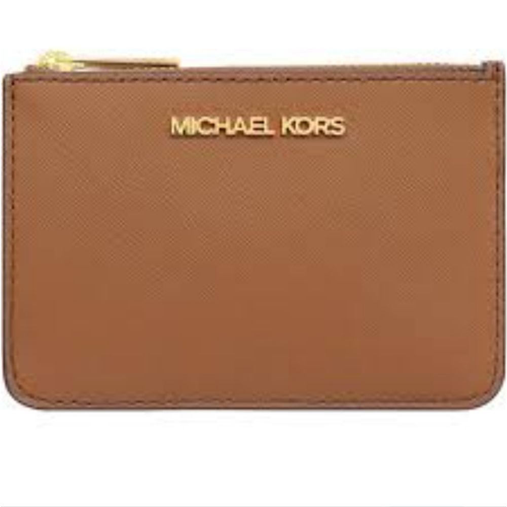 Michael Kors Leather Jet Set Travel Small Top Zip Coin Pouch w/ID - Picture 5 of 8